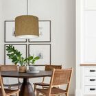 Luminária Pendente Vivare Free Lux Md-4105 Cúpula Em Tecido -