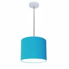Luminária Pendente Vivare Free Lux Md-4105 Cúpula Em Tecido -