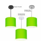 Luminária Pendente Vivare Free Lux Md-4106 Cúpula Em Tecido -