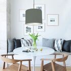 Luminária Pendente Vivare Free Lux Md-4106 Cúpula Em Tecido -