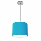 Luminária Pendente Vivare Free Lux Md-4106 Cúpula Em Tecido -