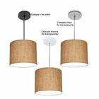 Luminária Pendente Vivare Free Lux Md-4107 Cúpula Em Tecido 2