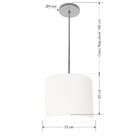 Luminária Pendente Vivare Free Lux Md-4107 Cúpula Em Tecido 2