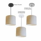 Luminária Pendente Vivare Free Lux Md-4107 Cúpula Em Tecido 2