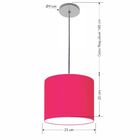 Luminária Pendente Vivare Free Lux Md-4107 Cúpula Em Tecido 2