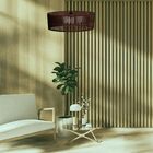 Luminária Pendente Zepelim Modelo Ripado - Marrom