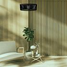 Luminária Pendente Zepelim Modelo Ripado - Preta