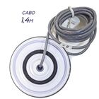 Luminária Piscina Led Ø80mm 9w Cromado Luz Azul St1849