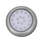 Luminária Piscina Led Ø80mm Cromada 18w Luz Azul St1083