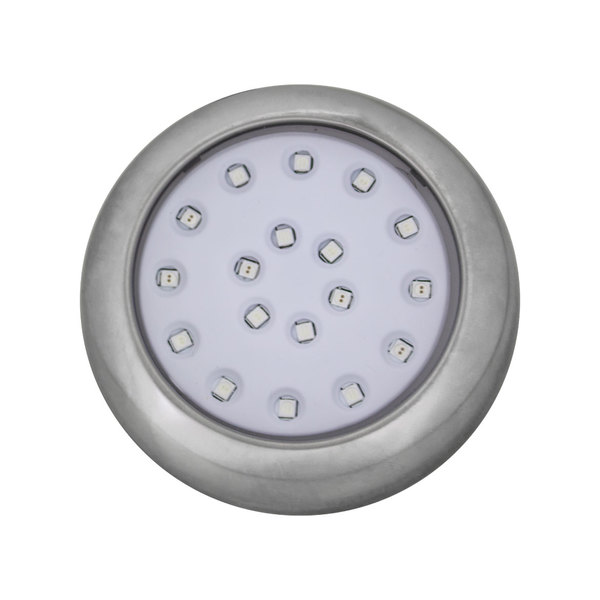 Luminaria Piscina Led O80mm Cromada 18w Luz Rgb St1084 Leroy Merlin