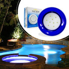 Luminária Piscina Led Smd Ø125mm 9w Luz 6500k Acabamento Azul