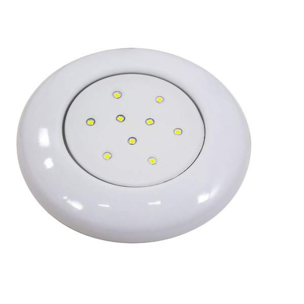 Luminaria Piscina Led Smd O125mm 9w Luz 6500k Acabamento Branca St1064 Leroy Merlin