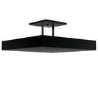 Luminária Plafon 30cm 4 Lâmpadas Preto Bivolt Rebatedor Luz