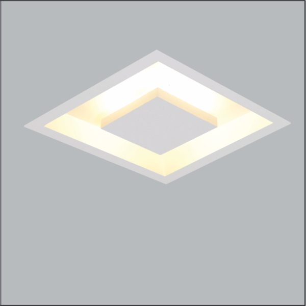 Luminaria Plafon  Embutir Quadrado Home 250-6 Usina