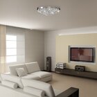 Luminária Plafon Bivolt Redondo 40cm G9 Italia Bronzearte Tra