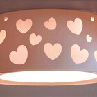 Luminária Plafon Corações 40x16