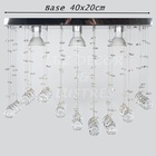 Luminária Plafon Cristal Legítimo Com Base Inox Espelhada