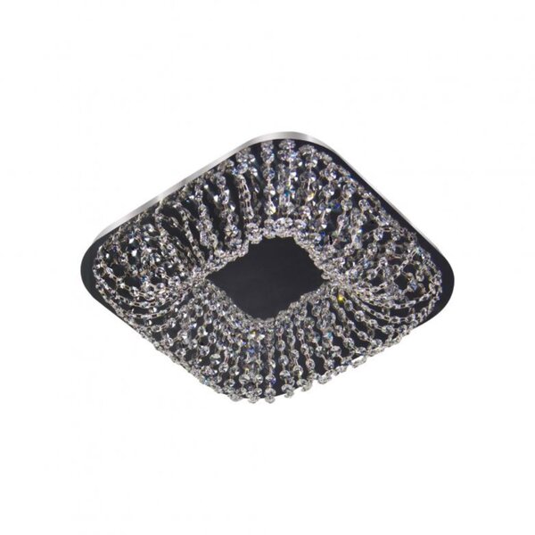 Luminária Plafon Cristal Quadrado 40x40cm 8 Luzes G9 Stadium