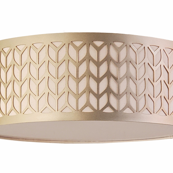 Luminária Plafon Cúpula Recorte Bronze  50x15 3e27 Bivolt