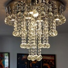 Luminária Plafon De Cristal De 30mm Para Sala De Estar Com 40