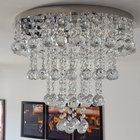 Luminária Plafon De Cristal De 30mm Para Sala De Estar Com 40