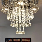 Luminária Plafon De Cristal De 30mm Para Sala De Estar Com 40
