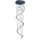 Luminária Plafon De Sobrepor Para 9 Lâmpadas Crystal Spiral B