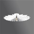 Luminária Plafon Em Madeira -daisy Flower -branco