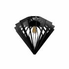 Luminária Plafon Em Madeira -diamond -preto