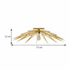 Luminária Plafon Em Madeira -lightning -marfim