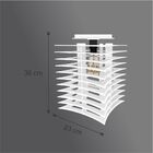 Luminária Plafon Em Madeira -temple -branco