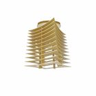 Luminária Plafon Em Madeira -temple -marfim