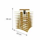 Luminária Plafon Em Madeira -temple -marfim