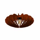 Luminária Plafon Em Madeira - Atom - Marrom