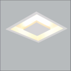 Luminaria Plafon Embutir Quadrado Home 250-4 Usina