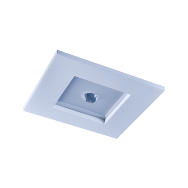 Luminária Plafon Embutir Quadrado Madeira Acrílico 4xe27 Bran