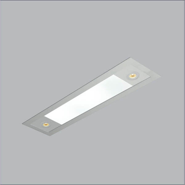 Luminaria Plafon Embutir Retangular Ruler 3720-90f Usina