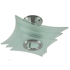 Luminária Plafon Estrelar - 3 Vidros - Jateado - Sala, Quarto