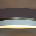 Luminária Plafon Faixas Bronze Cúpula 40x15  Preto