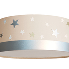 Luminária Plafon Infantil Estrelas Cúpula 50x15 2e27  Crú