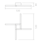 Luminária Plafon Led Maze Moderno Dourado 22w 3000k Spotline