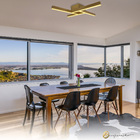 Luminária Plafon Led Maze Moderno Dourado 22w 3000k Spotline