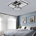 Luminária Plafon Led Sala Six Side Square Black Mg136 -110/ 2