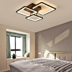 Luminária Plafon Led Sala Six Side Square Black Mg136 -110/ 2