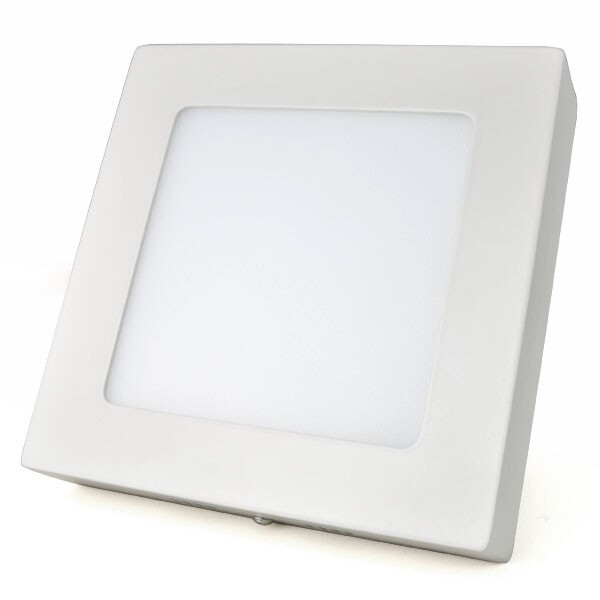 Luminária Plafon Led Sobrepor Quadrada 6w - Bivolt - Branco Q