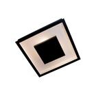 Luminária Plafon Luz Indireta 4 Lâmpadas Preto Bivolt