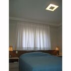 Luminária Plafon Luz Indireta Sobrepor 30cm 2 Lâmpadas Preto