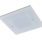 Luminária Plafon Milano Quadrado Peq 30cm 2lamp E27 Branco -