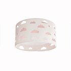 Luminária Plafon Nuvens Duplo Rosa 30x16