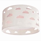 Luminária Plafon Nuvens Duplo Rosa 30x16